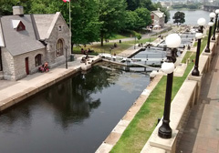 The Rideau Canal in Ottawa, Ontario