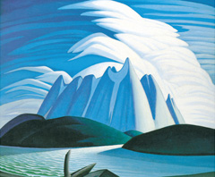 Lake and Mountains by Lawren Harris, painted 1928