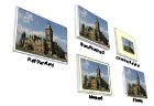 Plaque Mounting Styles with white colored beveled edges