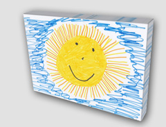 Turn your child's artwork into long-lasting wall decor with canvas prints
