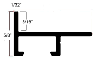 5/16 L-shape, metal floater frame. This moulding features a thin profile, with a straight brushed surface. It has a dull satin shine and reflects diluted light.

This frame is best suited for small to medium artwork.