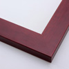 This simple wood frame with a deep mahogany wash highlights the natural wood grain and features a stepped inner lip.
1.75 " width: idea for medium or large artwork. The elegant simplicity of this frame makes it the perfect border for many photographs, oil or acrylic paintings or giclee prints.