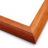 This soft frame features a reverse, stepped curve at the outer edge. The pearlized, pecanwood wash creates a cleanly rustic effect that highlights the natural wood grain.
1-5/8 " width: ideal for small to medium size artwork. Nature photographs or warm toned paintings and Giclee prints will look right at home in this classic frame.