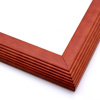 This soft frame features a reverse, stepped curve at the outer edge. The pearlized, walnut-wood wash creates a cleanly rustic effect that highlights the natural wood grain.
1.625 " width: ideal for small to medium size artwork. Nature photographs or warm toned paintings and giclee prints will look right at home in this classic frame.