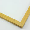 This simple frame features a cool, natural pine wash with a satin finish and delicate wood grain detailing.
.75 " width: ideal for small artwork. The clean modern lines and natural details of this frame make it the perfect fit for a wide variety of paintings, photos and giclee prints.