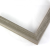 This textured frame, features a distressed-aged look and finished in contrast grey. Perfect for vintage look.
1 " width: ideal for small images. Border a bold, white-dominant greyscale photograph, or acrylic painting or print in this subtle frame.