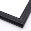 This delicate, scoop profile features a beaded inner lip and bevelled outer edge in classic matte black.
1.75 " width: ideal for small to medium size artwork. The simplicity of this contemporary frame makes it a great match for formal family photos, or a small oil painting or giclee print.