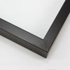 This simple frame features a flat, matte black finish and a deep, 7/8" rabbet, making it suitable for shallow shadow boxes.
.75 " width: ideal for small to medium artwork. The clean modern lines of this frame make it the perfect fit for a wide variety of paintings, photos and giclee prints.