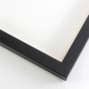 This simple frame features a flat, satin black finish.
.75 " width: ideal for small to medium artwork. The clean modern lines of this frame make it the perfect fit for a wide variety of paintings, photos and giclee prints.