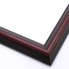 This classic, reverse scoop frame features a deep mahogany wash that highlights the natural wood grain. The colour fades into black at the outer rim. A stepped outer edge defines the border of the frame.
1.25 " width: ideal for smaller artworks. This frame will beautifully border a renaissance or impressionism painting or giclee print.