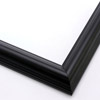 This classic, reverse scoop frame is solid wood, and painted a deep matte black. A stepped outer edge defines the border of the frame.
1.25 " width: ideal for smaller artworks. This frame will beautifully border a renaissance or impressionism painting or giclee print.