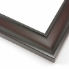 This classic, bevelled frame features a gentle scoop profile. The dark mahogany wash fades to black on the inner and outer edges.
1.75 " width: ideal for medium size artwork. A wide variety of photographs, paintings and prints would look beautiful bordered by this simple frame.