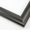 This shallow reverse scoop frame features a smooth, matte black face and a slight bevel on the outer edge. The inner lip is a horseshoe relief design with a slight antique effect.
1.5 " width: ideal for medium size artwork. The simple elegance of this frame makes it the perfect border for photographs, paintings and giclee prints.