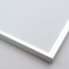 This metal picture frame has a silver, high-shine finish, brush-textured drop edge and a curved profile. The classic flat face makes this frame ideal for almost any small or medium-size artwork.
.3 " width. Easily frame photographs, paintings or drawings on paper, or even Giclée canvas prints.