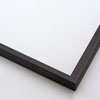 This metal picture frame has a smooth, frosted black finish, brush-textured drop edge and a curved profile. The classic flat face makes this frame ideal for small, medium and large-size artwork.
.3 " width. Easily frame photographs, paintings or drawings on paper, or even Giclée canvas prints.