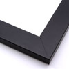 This simple, matte black frame features straight edges and a narrow, stepped lip.
1.75 " width: ideal for medium size artworks. The smooth face makes this frame ideal for a wide variety of photography, paintings and giclee prints.