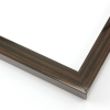 This slender, high shine frame features a walnut wash with wood grain detailing.
.875 " width: ideal for small artwork. Highlight this frame