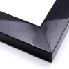 This dense, deep frame in high shine solid black features a .75 " inner edge, creating a strong shadow and sense of depth around the artwork.
2 " width: ideal for medium and large images. Select a strong piece of art for this frame, to keep the border from overpowering the image.