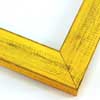 This simple, flat faced frame features real, solid wood with a bright, sunshine-yellow wash. The natural grain shows through the sanded varnish, giving the frame a soft, antiqued appearance with a pop of color.
1-1/2 " wide: ideal for small to mid-sized images. Rural painting or children