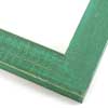 This simple, flat faced frame features real, solid wood with a rich, green-blue wash. The natural grain shows through the sanded varnish, giving the frame a soft, antiqued appearance with a pop of color.
1-1/2 " wide: ideal for small to mid-sized images. Rural painting or children