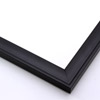 This matte black frame features a classic profile with a flat outer edge and shallow curve.
1 " width: ideal for smaller artworks. Pair this simple frame with a bold oil painting or subtle watercolour, or border a black and white photograph for a modern look.