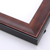 This solid wood frame features a shallow scoop profile and matte black edge. The smoky sheen of the bronze-gold foil embraces light, drawing it toward the artwork.
2 " width: ideal for medium- or large-size images. This heavy frame is the perfect border for a bold watercolour or oil painting, or print.