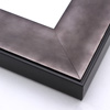This solid wood frame features a shallow scoop profile and matte black edge. The smoky sheen of the muted silver foil embraces light, drawing it toward the artwork.
3 " width: ideal for large or oversize images. This heavy frame is the perfect border for a bold watercolour or oil painting, or print.