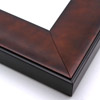 This solid wood frame features a shallow scoop profile and matte black edge. The smoky sheen of the bronze-brown foil embraces light, drawing it toward the artwork.
3 " width: ideal for large or oversize images. This heavy frame is the perfect border for a bold watercolour or oil painting, or print.