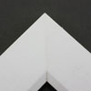 Linen liners are a great option for providing white space between art and frame. Where glass is generally required to protect paper artworks and their mat, a linen liner does not require glass, making it ideal for paintings and Giclée prints.
This 3 " white liner has an authentic, soft linen texture and a wide, flat face with sloped inner lip. It is best suited to large and extra large (oversize) canvas prints and oil or acrylic paintings.