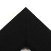 Linen liners are a great option for providing space between art and frame. Where glass is generally required to protect paper artworks and their mat, a linen liner does not require glass, making it ideal for paintings and Giclée prints.
This 3 " black liner has an authentic, soft linen texture and a wide, flat face with sloped inner lip. It is best suited to large and extra large (oversize) canvas prints and oil or acrylic paintings.