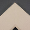 Linen liners are a great option for providing space between art and frame. Where glass is generally required to protect paper artworks and their mat, a linen liner does not require glass, making it ideal for paintings and Giclée prints.
This 3 " natural liner has an authentic, soft linen texture and colour, and a wide, flat face with sloped inner lip. It is best suited to large and extra large (oversize) canvas prints and oil or acrylic paintings.