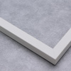 A simple, white frame with a matte finish.
.75 " width: ideal for small artwork. This modern frame is suitable for a wide variety of art mediums, from photographs to paintings and giclee prints.
