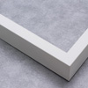 This stylish, matte white shadow box frame features smooth lines and a slender, .75 " wide face, making it the ideal compartment for smaller displays. The deep drop on the inner lip creates a pleasing outer shadow to mirror the interior.
Fill the shallow, 1 " rabbet with memorabilia from your wedding or a favourite family vacation. The possibilities are endless with this classic design.