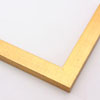 This high shine, gold foil frame features a flat, slim profile. A brushed finish reveals subtle lines and faint black spattering gives an antique look. The final effect is simple, yet glamorous.
1 " width: ideal for small- to medium-size images. Suited to oil or watercolour paintings, prints, and abstract or nature photographs.
