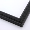 This simple, slim frame features a ridged, wave design with a beveled inner lip and smooth outer edge. The solid black coating has a matte shine that highlights the textures, for a modern style.
1.25 " width: ideal for small to medium size images.