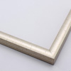 This high shine, silver foil frame features a slim curved profile. A brushed finish reveals subtle lines and faint black spattering gives an antique look - simple, yet glamorous.
11/16" " width: ideal for smaller images. Select an oil or watercolour painting, print, or grayscale photograph.