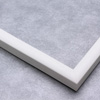 This simple, matte white frame features a slim curved profile. The result is a classic yet modern border that can be matched with almost any artwork and decorating style.
11/16" " width: ideal for smaller images. Select an oil or watercolour painting, print, or black-dominant grayscale photograph.