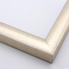 This high shine, silver foil frame features a thick curved profile. A brushed finish reveals subtle lines and faint black spattering gives an antique look - simple, yet glamorous. A 1 " rabbet gives this frame a shadow-box quality.
1.25 "es width: ideal for medium-sized images. Select an oil or watercolour painting, print, or abstract photograph.