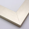 This silver foil frame features a flat, unadorned face and glossy finish. Heavy burnishing on the surface adds depth and interest to this simple moulding.
2.25 " width: ideal for large images and equally suited to simple and busy designs.
