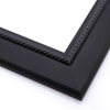 This matte black frame features a reverse slant profile, a slight step on the outer edge, and a rope relief design on the inner lip.
2 " width: ideal for medium or large images. Pair this simple frame with a bold acrylic or watercolour painting for classic style, or border a high-contrast greyscale photograph for a modern effect.