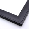 This modern, matte black frame features a very shallow curve profile and flat, raised edge.
1.5 " width: ideal for medium size images. Border a black and white photograph for a classic look, or a bold oil painting or giclee print for a striking contrast.