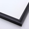 This matte black frame features a flat outer edge and deep scoop profile.
1 " width: ideal for smaller artworks. Pair this simple, classic frame with a bold oil painting or subtle watercolour, or border a black and white photograph for a modern look.