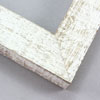 This simple but expressive frame features an organic wood grain face, complete with whorls and shallow ridges. The matte white finish is roughly applied for an antiqued look.
1.75" width: ideal for medium size artworks. The natural simplicity of this countryside frame is the perfect match for nature or farmland photographs or oil paintings.