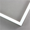 This 1/2 " frame features a scooped profile from a flat outer edge. A matte white finish result is a classic yet modern border that can be matched with almost any artwork and decorating style.
1/2 " width: ideal for small artwork. This modern frame is suitable for a wide variety of art mediums, from photographs to paintings and giclee prints.