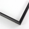 This 1/2 " frame features a scooped profile from a flat outer edge. A matte black finish result is a classic yet modern border that can be matched with almost any artwork and decorating style.
1/2 " width: ideal for small artwork. This modern frame is suitable for a wide variety of art mediums, from photographs to paintings and giclee prints.