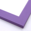 This modern frame features a smooth face and 45 degree slanted lip, coloured a cheerful lavender.
1.75 " width: ideal for medium size images. Pair this simple frame with a bold oil painting or subtle watercolour, or border a black and white photograph for a contemporary look.