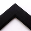 Linen liners are a great option for providing space between art and frame. Where glass is generally required to protect paper artworks and their mat, a linen liner does not require glass, making it ideal for paintings and Giclée prints.
This 1 " black liner has an authentic, soft linen texture and flat face with a sloped inner lip. It is best suited to medium and large canvas prints, watercolours or oil paintings.