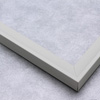 This simple, matte gray scoop frame features a flat outer edge and smooth finish.
1 " width: ideal for smaller artworks. The stark, modern colour combined with a classic shape suits this frame to a wide variety of paintings, photographs and giclee prints.