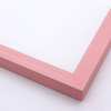 This playful, bright pink frame features a flat outer edge, steep scoop profile and smooth finish.
1 " width: ideal for smaller artworks. The bright colour makes this frame a perfect choice for any hard-to-match paintings, photographs or giclee prints. It is also the best choice for the nursery wall.