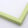 This playful, lime green frame features a flat outer edge, steep scoop profile and smooth matte finish.
1 " width: ideal for smaller artworks. The bright colour makes this frame a perfect choice for any hard-to-match paintings, photographs or giclee prints. It is also the best choice for the nursery wall.